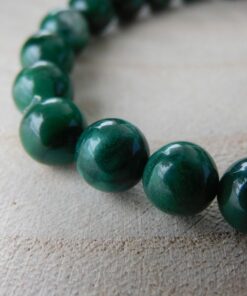 Bracelet Jade vert 8mm