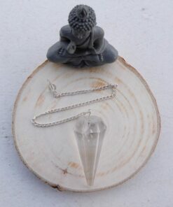 Pendule cristal de roche haut