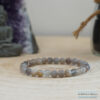 bracelet pierre de soleil noire 6mm -