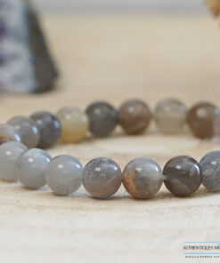 bracelet pierre de soleil noire 8mm -