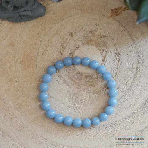 Bracelet angélite 8mm -