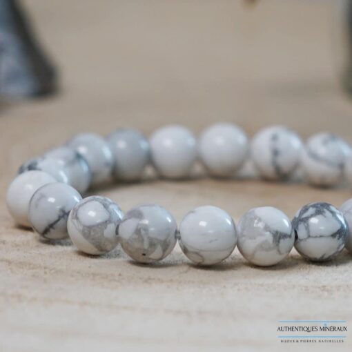 Braeclet howlite 8mm