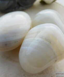 Pierre roulée agate blanche