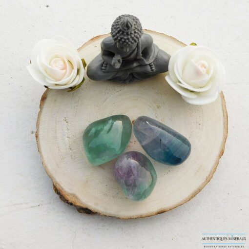 Pierre roulée fluorite