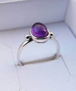 Bague Argent 925 Améthyste Alice