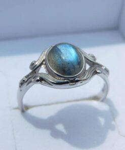 Bague argent 925 Labradorite Dana