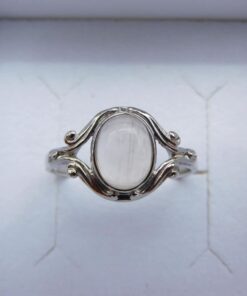 Bague argent 925 Quartz rose Dana
