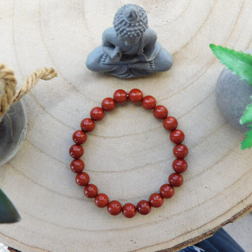 Bracelet Jaspe Rouge 8mm