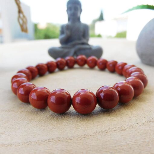 Bracelet Jaspe Rouge 8mm
