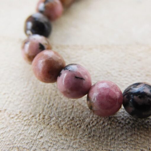 bracelet rhodonite foncée