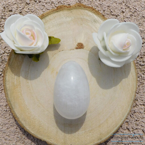 Oeuf de Yoni Cristal de Roche Moyen Troué 3