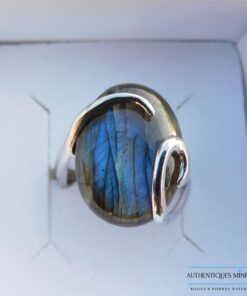 Bague Labradorite argent 925 Maya