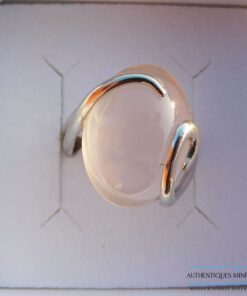 Bague Quartz Rose argent 925 Maya