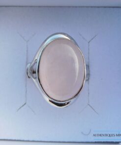 Bague Quartz rose argent 925 Jenna