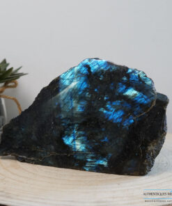 Bloc labradorite brut face polie 3