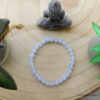Bracelet Calcédoine bleue