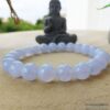 Bracelet Calcédoine bleue
