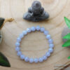 Bracelet Calcédoine bleue