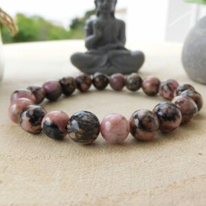 Bracelet Rhodonite foncée