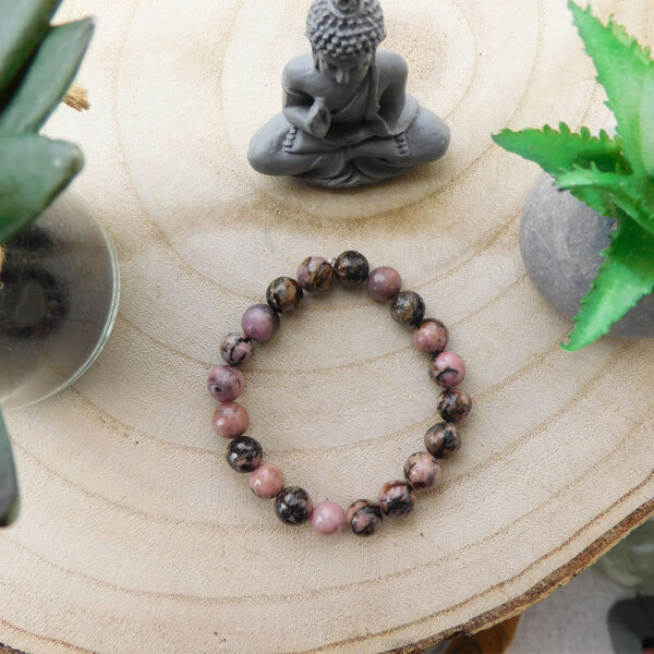Bracelet Rhodonite foncée