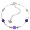Bracelet argent Améthyste