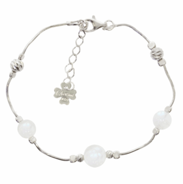 Bracelet argent Pierre de lune