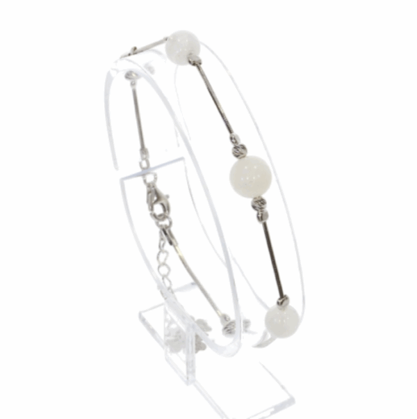 Bracelet argent Pierre de lune